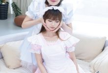 BoBoSocks袜啵啵 No.745 小甜豆甜甜圈-女仆装、皮鞋、薄白丝-美图岛